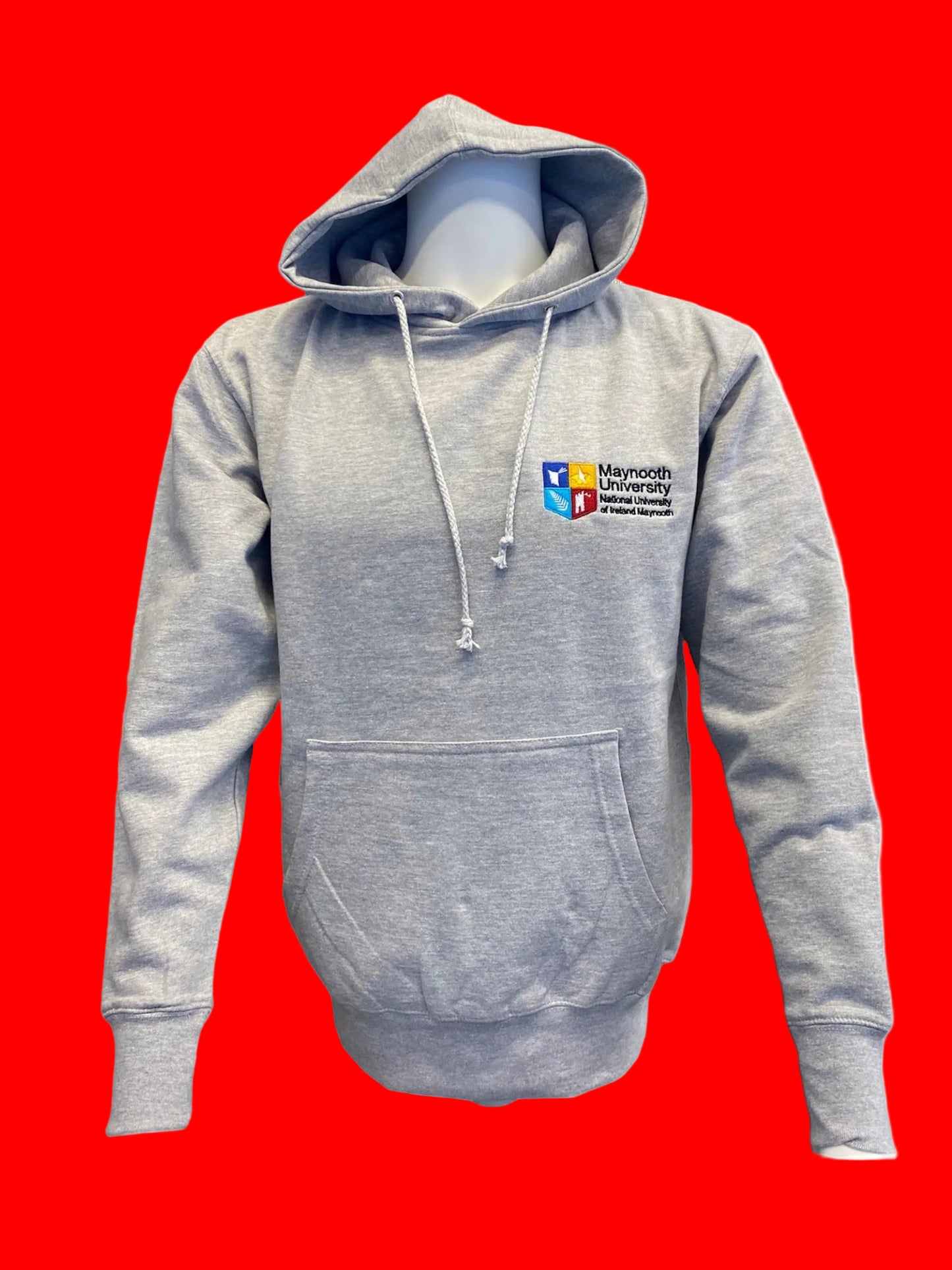 Grey MU crested hoodie