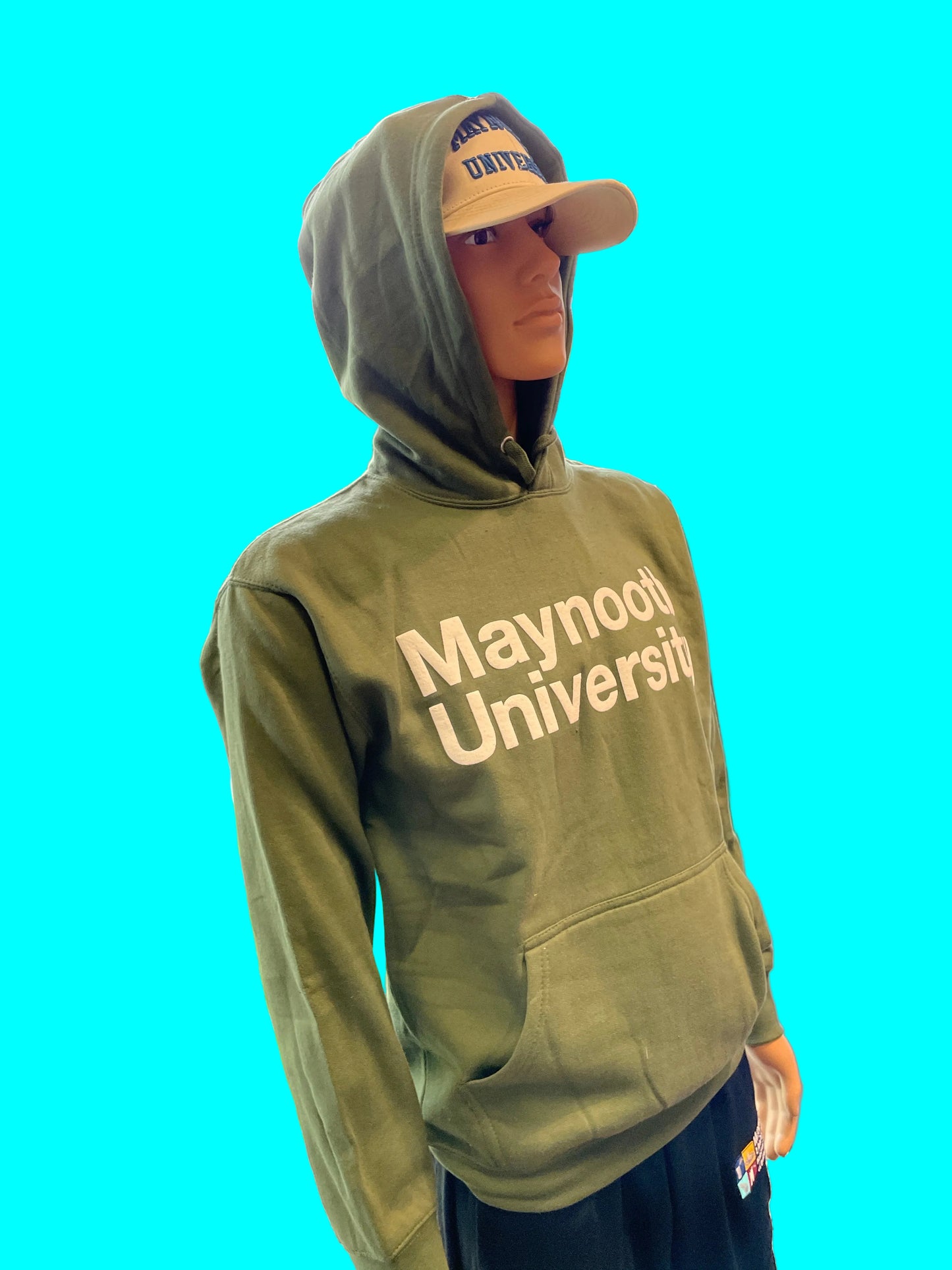 Green MU printed hoody