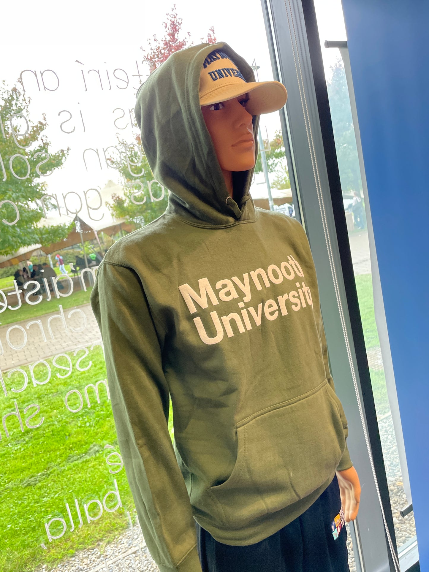 Green MU printed hoody